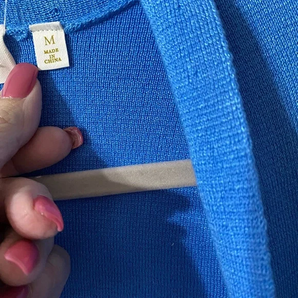 Beautiful Knit Cardigan NWT in Azure Blue by Cyrus. - Picture 3 of 6